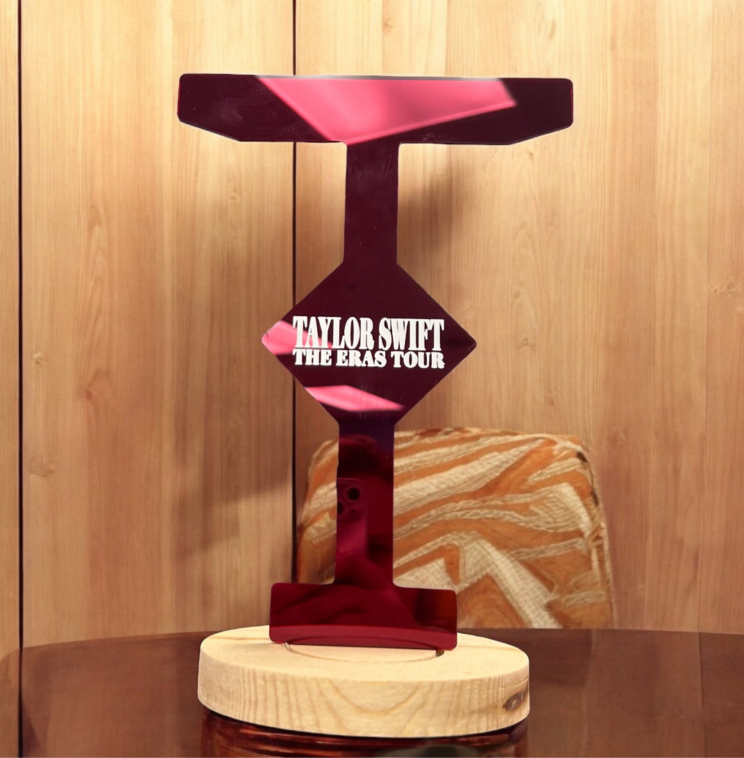 Eras Tour Bracelet Stand, MAROON mirror acrylic