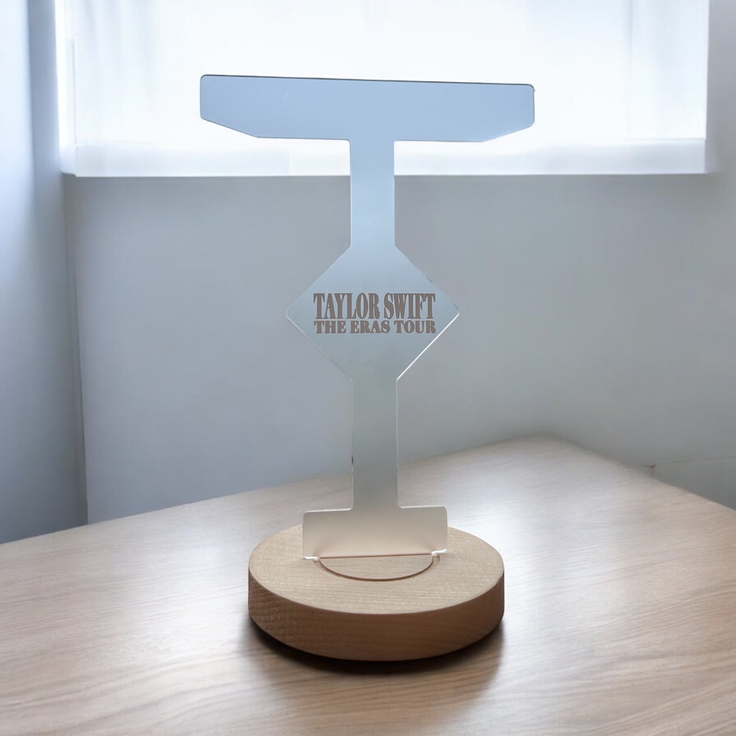 Eras Tour Bracelet Stand, WHITE frosted acrylic