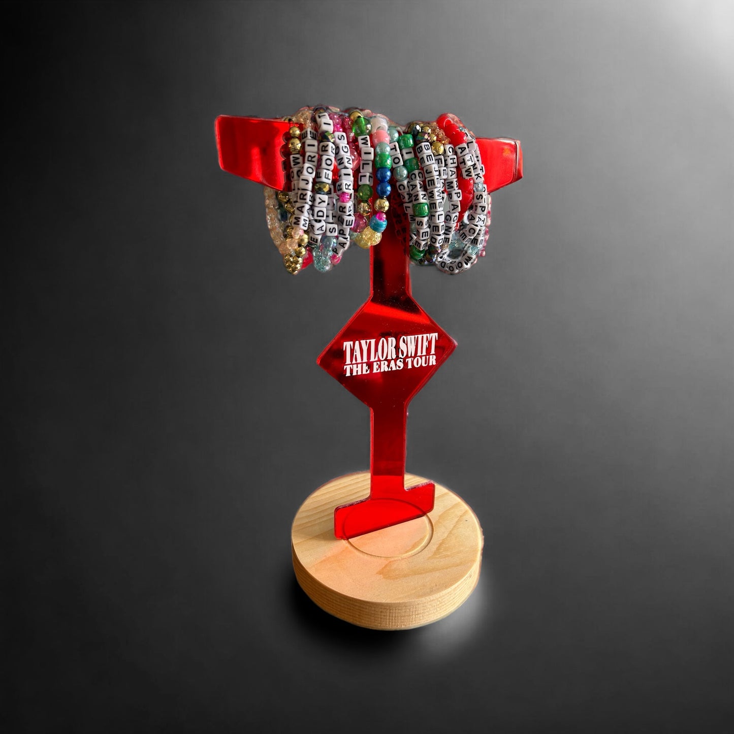 Eras Tour Bracelet Stand, RED mirror acrylic