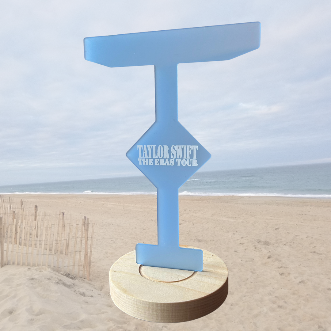Eras Tour Bracelet Stand, Light Blue FROSTED acrylic