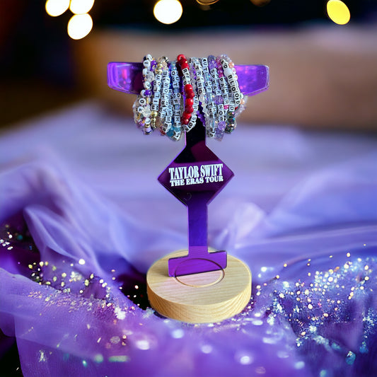 Eras Tour Bracelet Stand, PURPLE mirror acrylic
